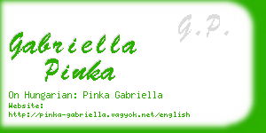 gabriella pinka business card